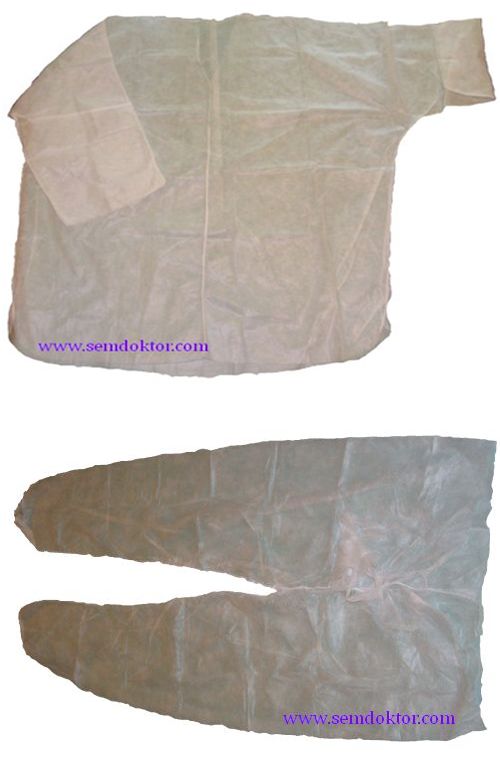 Куртка и брюки полипропиленовые одноразовые