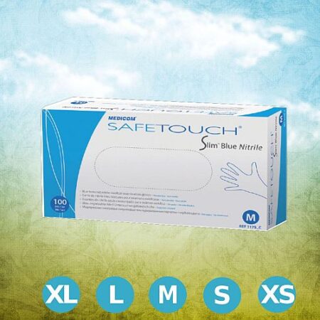 Перчатки нитриловые голубые 1000штук